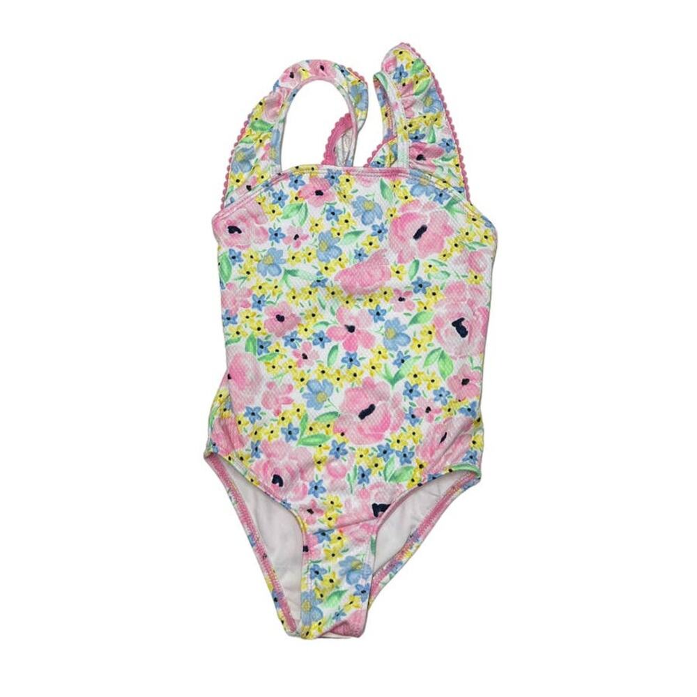 CROWN & IVY KIDS Floral Swim Suit SZ 3T